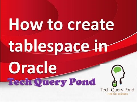 How to create tablespace in Oracle PL SQL