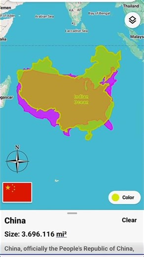 USA vs China Map Comparison (Real Size Shock!) #shortsfeed