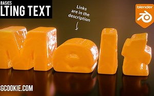 Blender 制作流体模拟字体溶解VFX动画（中英文字幕）