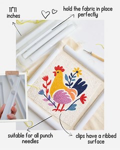 Q Snap Frame 11x11 Inches for Punch Needle and Rug Hooking - Etsy Canada