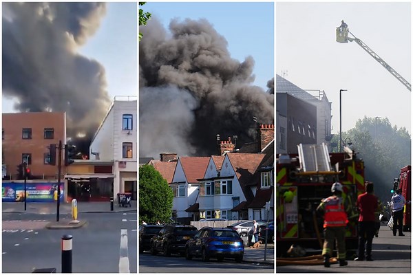 Huge blaze seen at Jewish supermarket in Golders Green