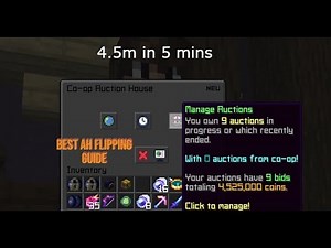 The only AH flipping guide you need | 50m+/hour | hypixel skyblock money making method