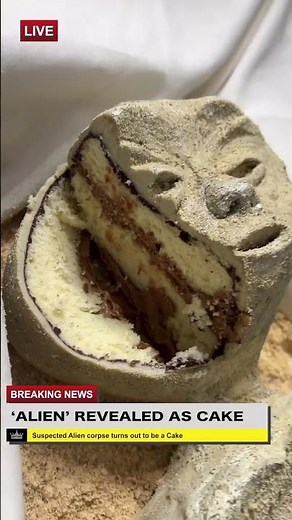 Alien corpse cake