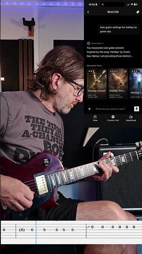 Holiday Guitar Solo - Using Positive Reactor App #guitar #positivegrid #reactor100