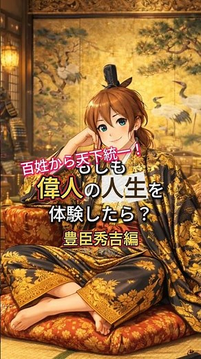 もしも偉人の人生を体験したら？豊臣秀吉編