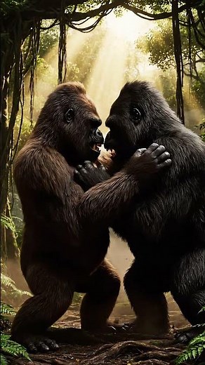 Epic Gorilla Fight Caught on Camera!
