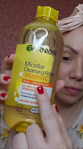 Garnier Micellar Cleansing Water Vitamin C #glowwithgarnier #garniermicellarwater #garnier