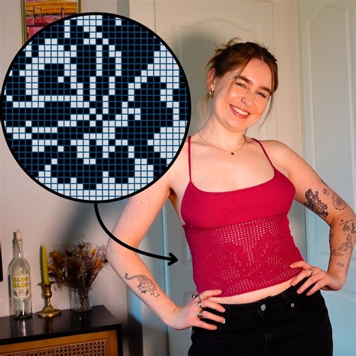 Rose Pattern Filet Crochet Tie up Top Ebook - Etsy UK