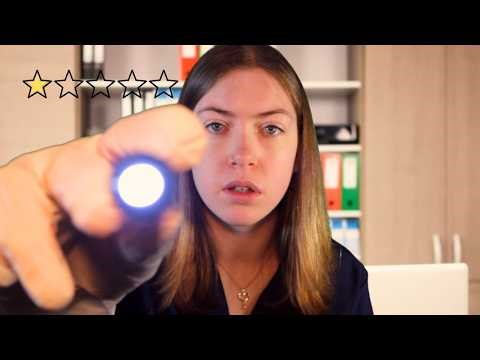 ASMR ONE STAR Cranial Nerve Exam! 👩🏻‍⚕️✨ Rude, Sassy & Unprofessional Doctor | Calm with Carla ASMR