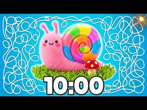 10 Minute [SPRING] Snail Timer 🐌🌈💥 | Cozy Classroom Countdown!
