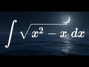 Solving the Integral of sqrt(x^2 - x) dx | Complete Walkthrough