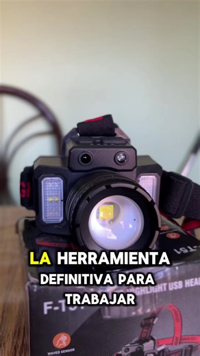 Lámpara de Cabeza USB recargable, Lampara de Cabeza de Inducción LED, Linterna Frontal Recargable y Impermeable con 5 Modos, 360 Grados Ajustables para Cámping, Montañismo, Correr, Ciclismo, etc