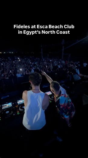 Last weekend, Esca Beach Club hosted Fideles for a standout night on Egypt’s North Coast. The Italian duo brought their deep melodic sound to a packed beachfront crowd, creating an atmosphere that carried through the night. The lineup also featured Berlin based DJ Yulia Niko alongside a strong local back to back set from Mohasseb and Ashmawy, making the event one of the season’s most anticipated gatherings. With its open air stage and sea side setting, Esca once again proved why it has become a 