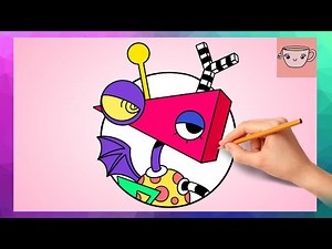 How To Draw Zooble's Door Icon from The Amazing Digital Circus | Cute Easy Drawing Tutorial