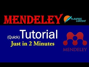 How to use mendeley reference manager || Mendeley tutorial || Plagfree content