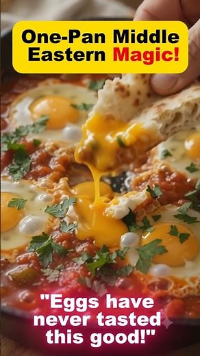 One-Pan Shakshuka Recipe 🍳🔥 | The Middle Eastern Egg Dish Everyone Loves