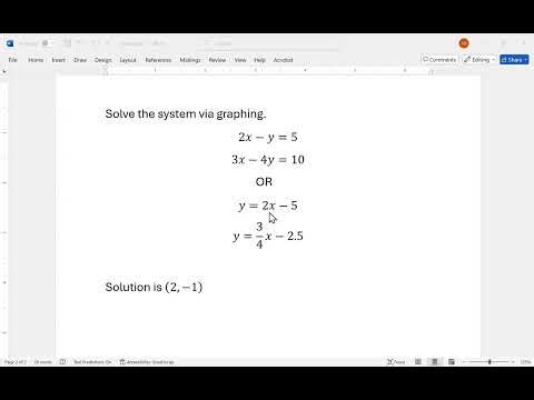 7.1-7.2 Systems of Linear Equations