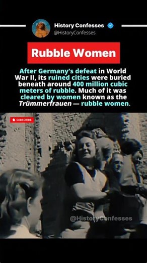 The Women Who Rebuilt Germany by Hand #history