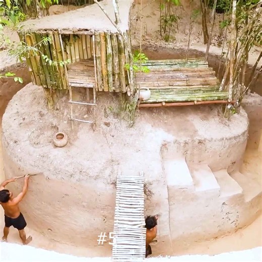 How did he build this amazing mud home?