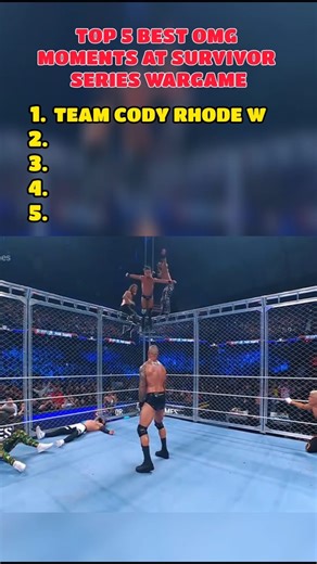 60K views · 739 reactions | TOP 5 Best OMG Moments At Survivor Series Wargame #prowrestling #mondaynightraw #fridaynightsmackdown #wweraw #wwesmackdown | Santizap E | Facebook