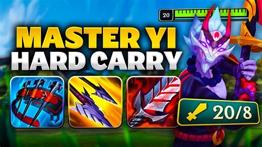 THE CORE ITEMS TO CARRY ON MASTER YI (20 kills)
