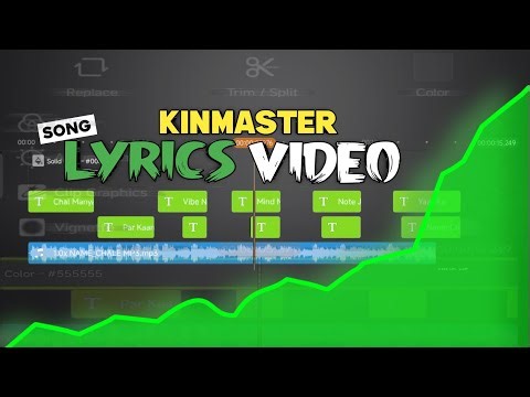 How To Make Lyrics Video In Kinmaster | Dark Lyrics Status | Kinmaster Lyrics | Song Lyrics Video