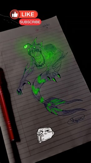 ripjaws ben 10 pen art draw ✍️ like and subscribe please 😄... and comment next character draw name 😁