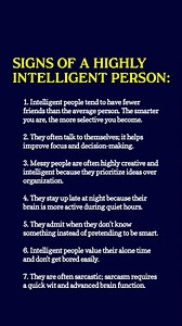 7 Signs of a highly intelligent person most people don’t notice #IntelligenceSigns #PsychologyFacts #MindsetGrowth | Fact Theory