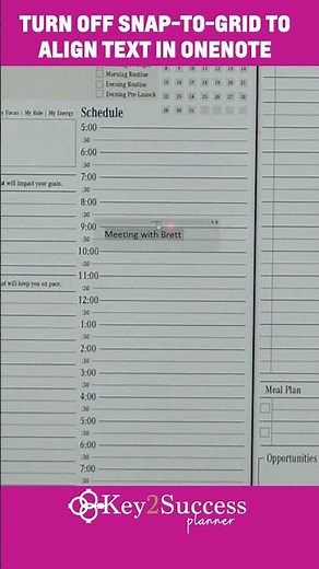 Turn Off Snap to Grid in OneNote #onenote #onenotetips #digitalplanning