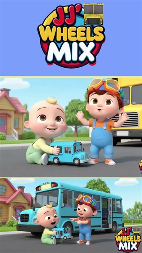 Wheels on the Blue Bus Adventure 🚌 Learning Song for Kids & Toddlers