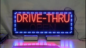 Watch LED Drive Thru Sign for Business. on Amazon Live