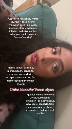 Date ideas for venus signs pt4: #venus #love #date #astrology #zodiacs #birthchart