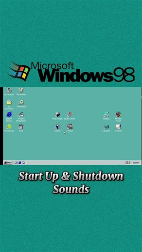 Windows 98 Start up and Shutdown Sounds 2026! #fyp #windows