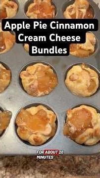 Apple Pie Cinnamon Cream Cheese Bundles!! #apple #applepie #easydessert #simple #applerecipe