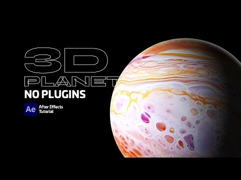 3D Planet Animation. Adobe After Effects tutorial