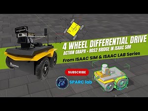 Tutorial #8 – Four-Wheel Differential Drive + ROS2 Bridge in Isaac Sim