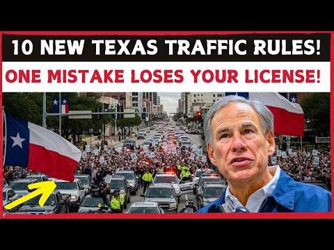 ALERT: 10 New Texas Traffic Rules in April 2026 — One Mistake & Your License Could Be Gone!