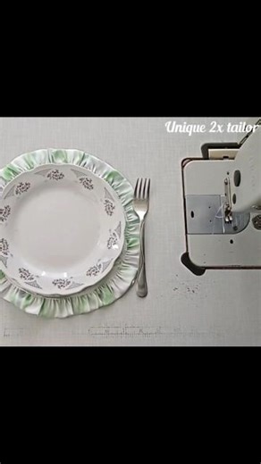 Designer Plate Mat Banana Sikhe | Frill Placemat Sewing Tutorial | Easy Method #handtufted