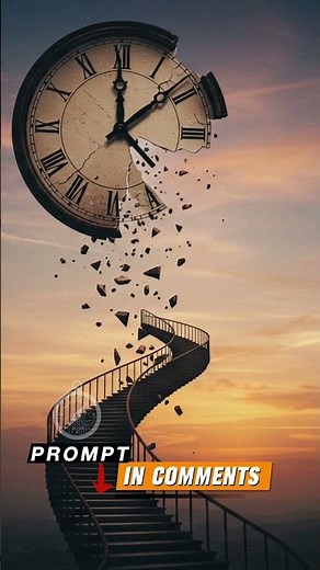 Surrealism Art: The "Exploding Clock" Concept (Prompt Included) #aipromptscompass