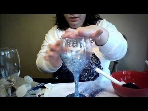 How to make glitter wine glasses