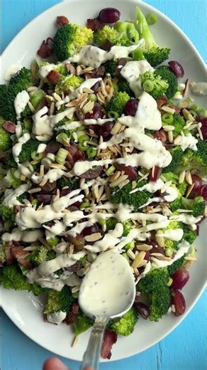 Crispy bacon, tender broccoli and a dressing that hits the spot