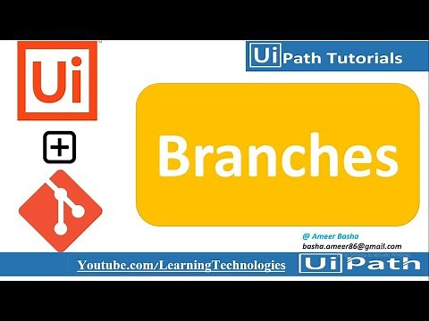 UiPath Tutorial Day 79 : GIT Branches (Create Branch , Manage Branches and Switch Branches )