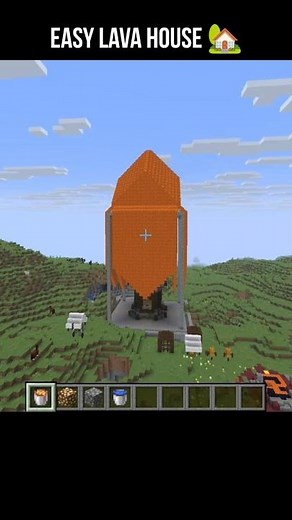 🔥 Minecraft's Fastest Lava Cast House! 🤯 #minecraft #shorts