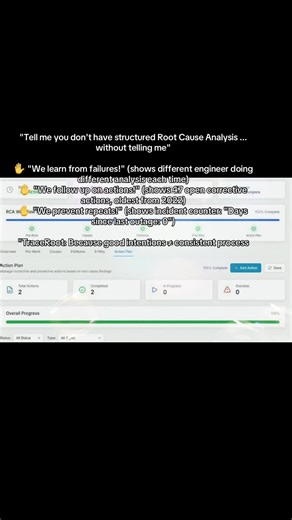 The 5-Step TraceRoot Methodology for Root Cause Analysis: Pre-Work - Define scope and gather data Possible Causes - Document all factors Fishbone Analysis - Organize and visualize 5-Why Deep Dive - Find true root causes Action Planning - Document solutions with accountability Ready to stop treating symptoms and start solving problems at the root? 👉 Check out TraceRoot: https://lnkd.in/g_s4yUme Questions? Drop them in the comments and we'll respond with details! #RootCauseAnalysis #ComplianceSof