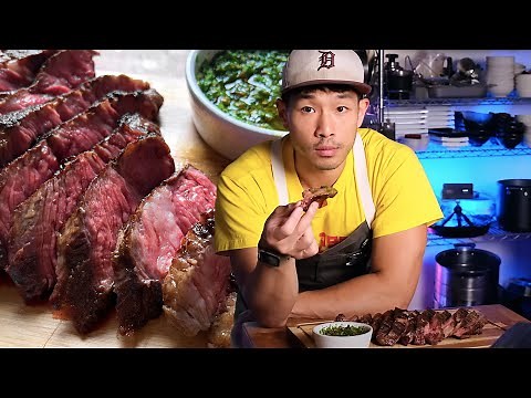 How to Reverse Sear a Chuck Steak (Also a Chimichurri Inspired Steak Sauce)