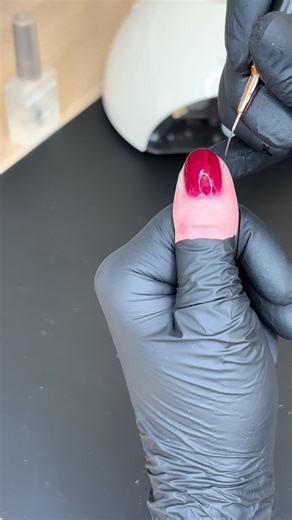Bio Sculpture ✨ Controlled strokes = clean results No rushing. Just technique. Watch me create a 5 layer bio sculpture gel application using bio sculpture builder gel. Colour used -334 Garnet Noir Link in bio to book your next set 💅