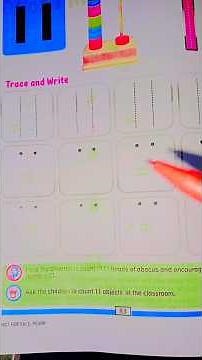 Trace Write Number 11 | Counting Activity for Kids# short