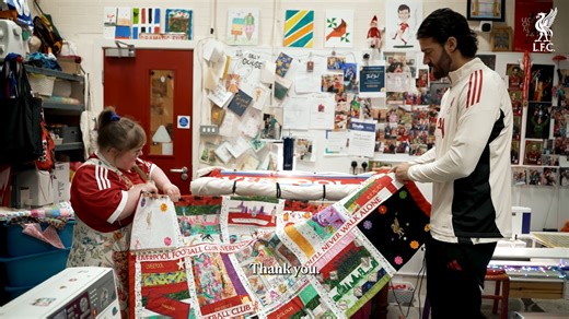 1.3M views · 50K reactions | Sewing with Ali, an emotional trip to Anfield and meeting the Reds at the AXA Training Centre 凉 Start your Christmas with a wonderful surprise for LFC Foundation participant, Reagan ❤️ #RedTogether | Liverpool FC | Facebook