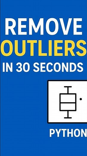 Remove Outliers in Python #datascience #dataanalysis #python #pandas #education #ml #jroshancode