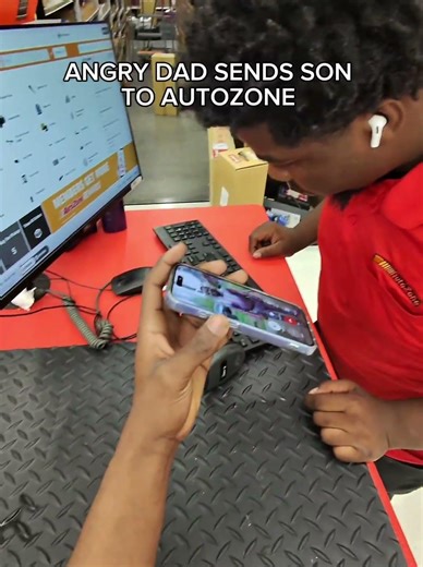 ANGRY DAD SENDS SON TO AUTOZONE PRANK#skit #shorts #prank